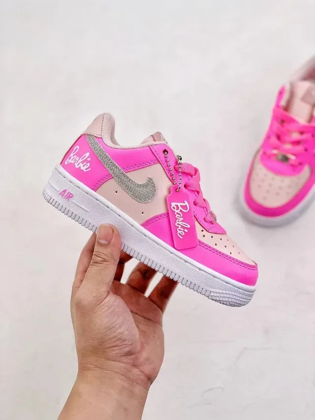 Nike Air Force 1 Barbie Pink Lifestyle Sneakers 21