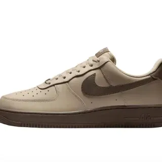 Nike Air Force 1 Beige and Brown Lifestyle Sneakers