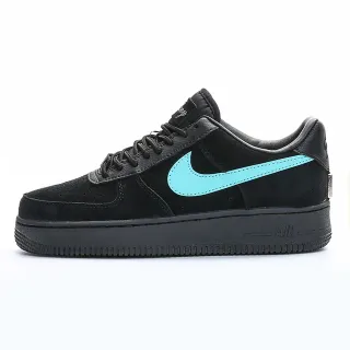 Nike Air Force 1 Black and Turquoise Lifestyle Sneakers