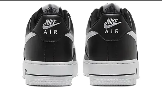 Nike Air Force 1 Black and White Lifestyle Sneakers 5