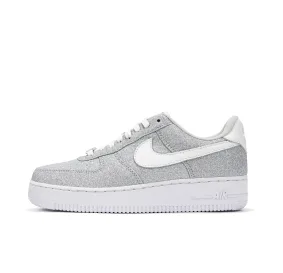 Nike Air Force 1 Glitter Gray Lifestyle Sneakers 2