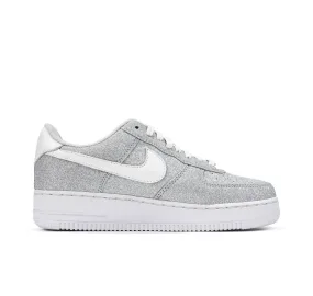 Nike Air Force 1 Glitter Gray Lifestyle Sneakers 4