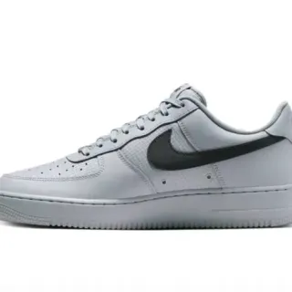 Nike Air Force 1 Light Gray Black Lifestyle Sneakers