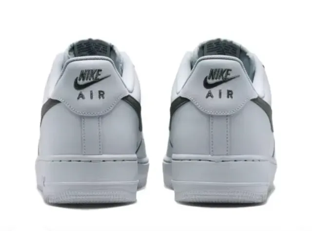 Nike Air Force 1 Light Gray Black Lifestyle Sneakers 3