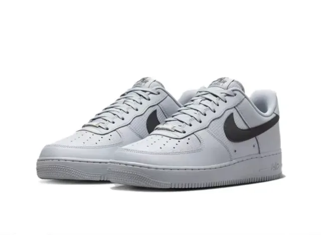 Nike Air Force 1 Light Gray Black Lifestyle Sneakers 4