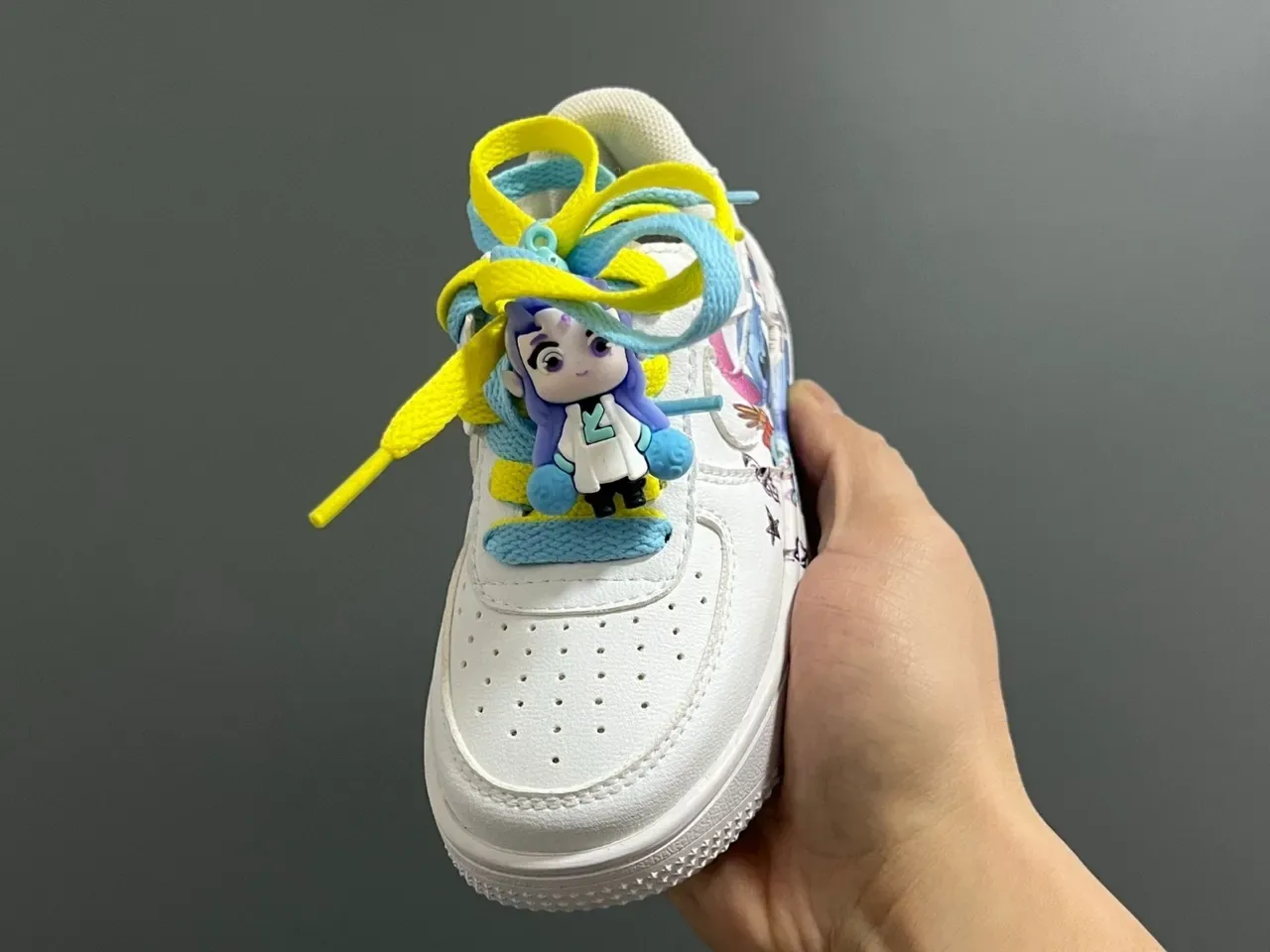 Nike Air Force 1 Low Custom Hand-Painted Character Lifestyle Sneakers 18