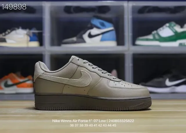 Nike Air Force 1 Low Monochromatic Taupe Lifestyle Sneakers 3