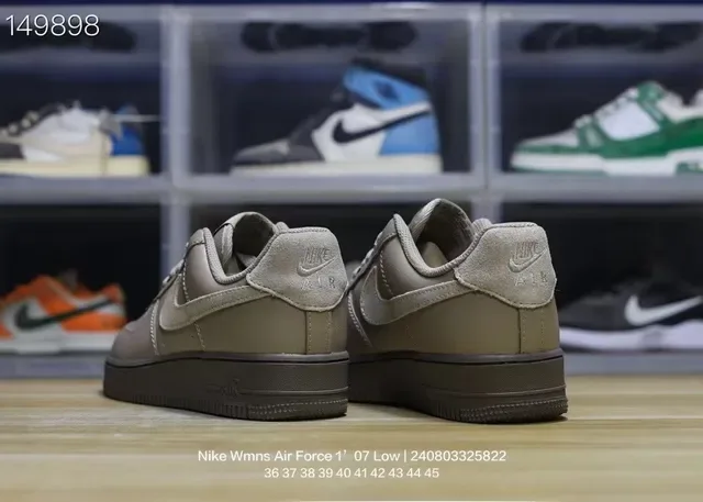 Nike Air Force 1 Low Monochromatic Taupe Lifestyle Sneakers 7