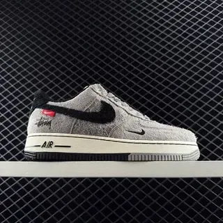 Nike Air Force 1 Low बनावट भूरा काला जीवनशैली स्नीकर
