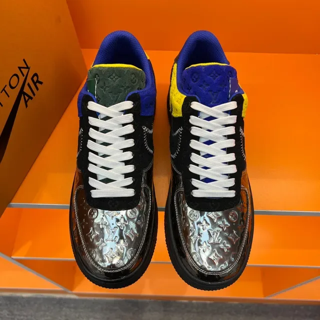 Nike Air Force 1 Multicolor Monogram Collaboration Lifestyle Sneakers 9