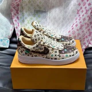 Nike Air Force 1 মাল্টিকালার মোনোগ্রাম প্রিন্ট লাইফস্টাইল স্নিকার