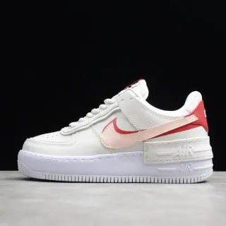 Nike Air Force 1 Shadow White Red Pink Lifestyle Sneakers