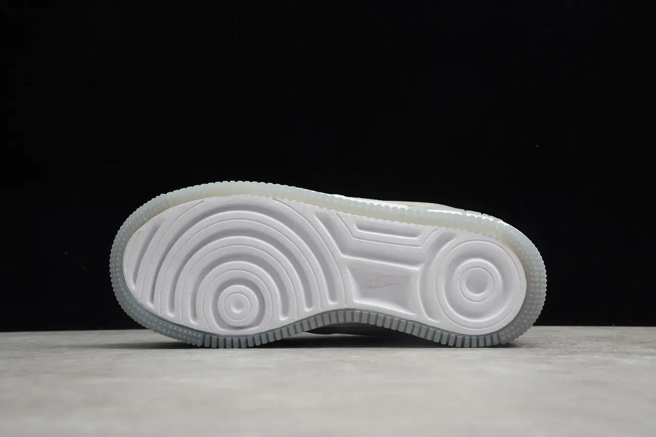 Nike Air Force 1 Shadow White Translucent Heel Lifestyle Sneakers 13