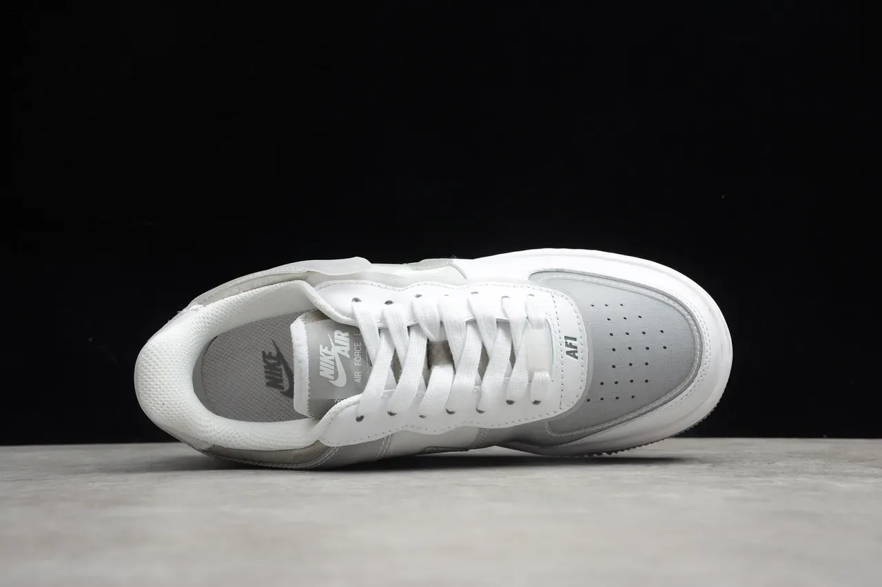 Nike Air Force 1 Shadow White Translucent Heel Lifestyle Sneakers 14