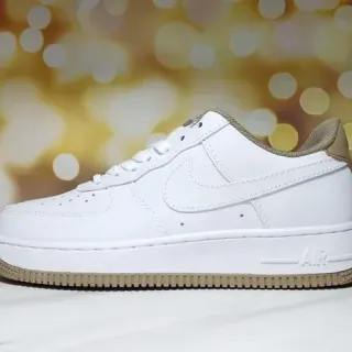 Nike Air Force 1 White and Gum Lifestyle Sneakers