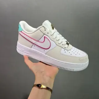 Nike Air Force 1 白 米色 粉色 薄荷绿 生活方式运动鞋