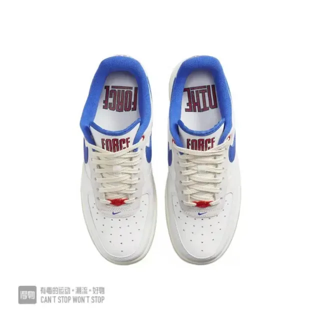 Nike Air Force 1 White Royal Blue Red Lifestyle Sneakers 5
