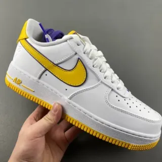Nike Air Force 1 白色 黄色 紫色 生活方式运动鞋