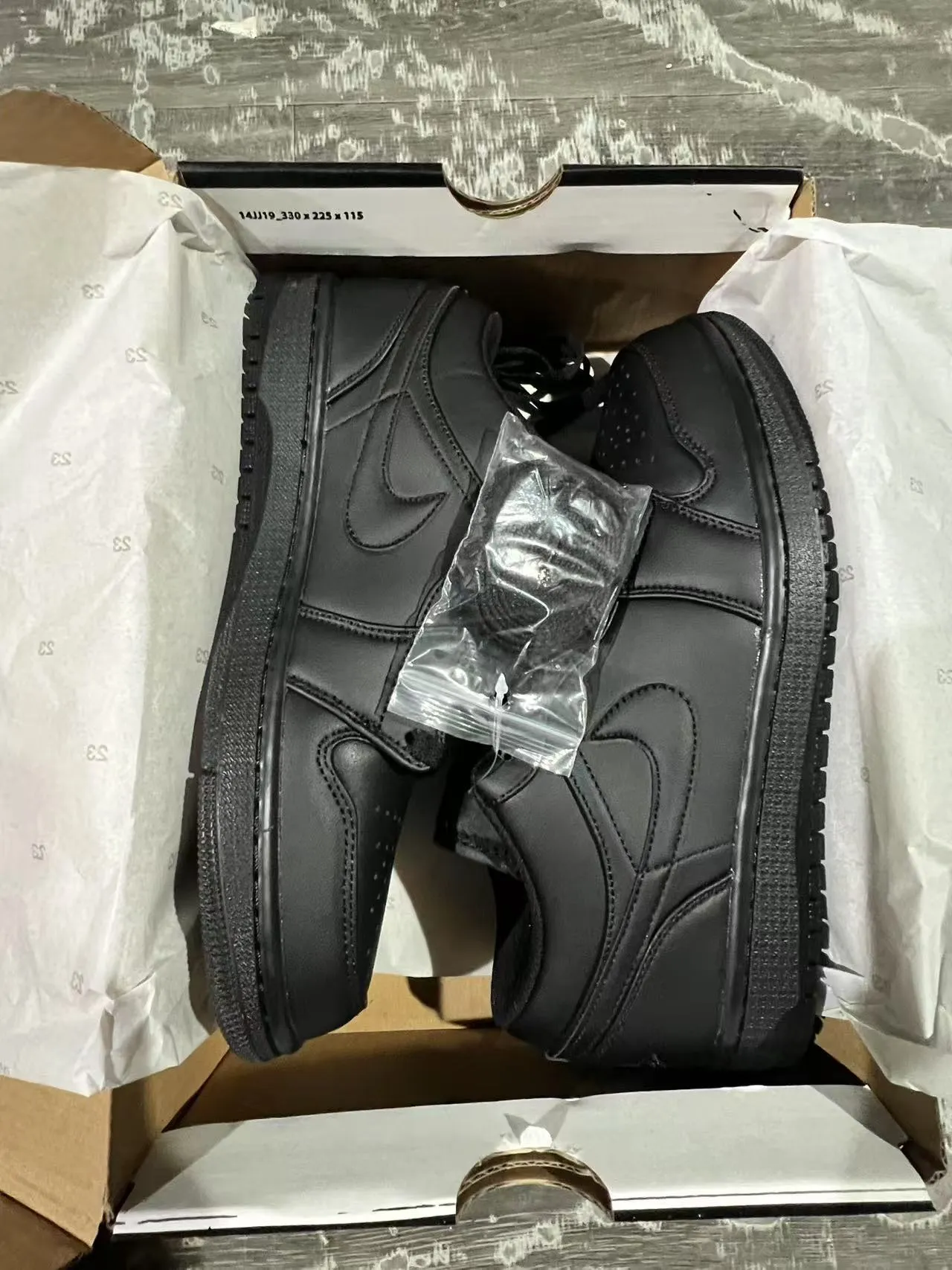 Nike Air Jordan 1 All Black Lifestyle Sneakers 9