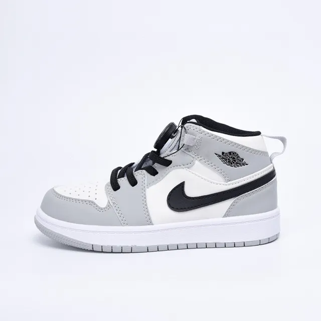 Nike Air Jordan 1 High Chaussures de Basketball Enfants Rouge Noir Blanc 3