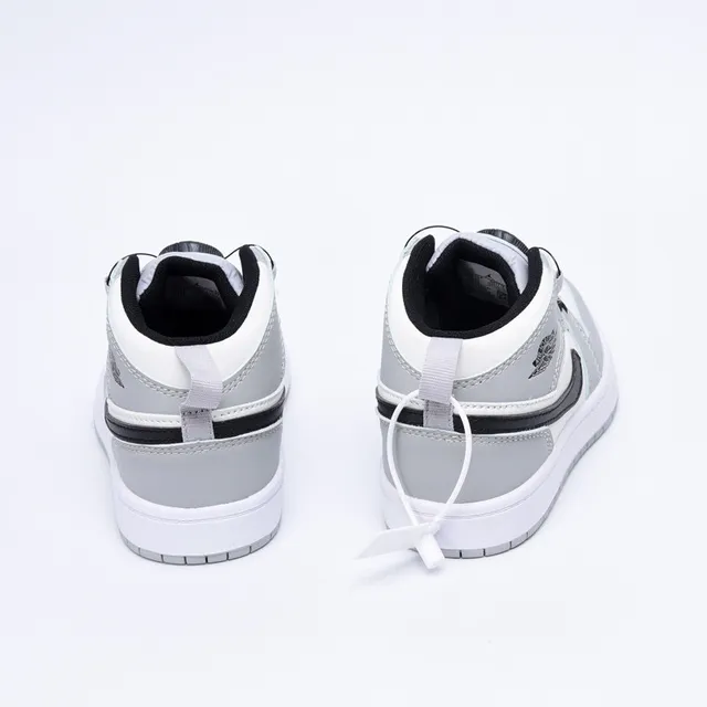 Nike Air Jordan 1 High Chaussures de Basketball Enfants Rouge Noir Blanc 5