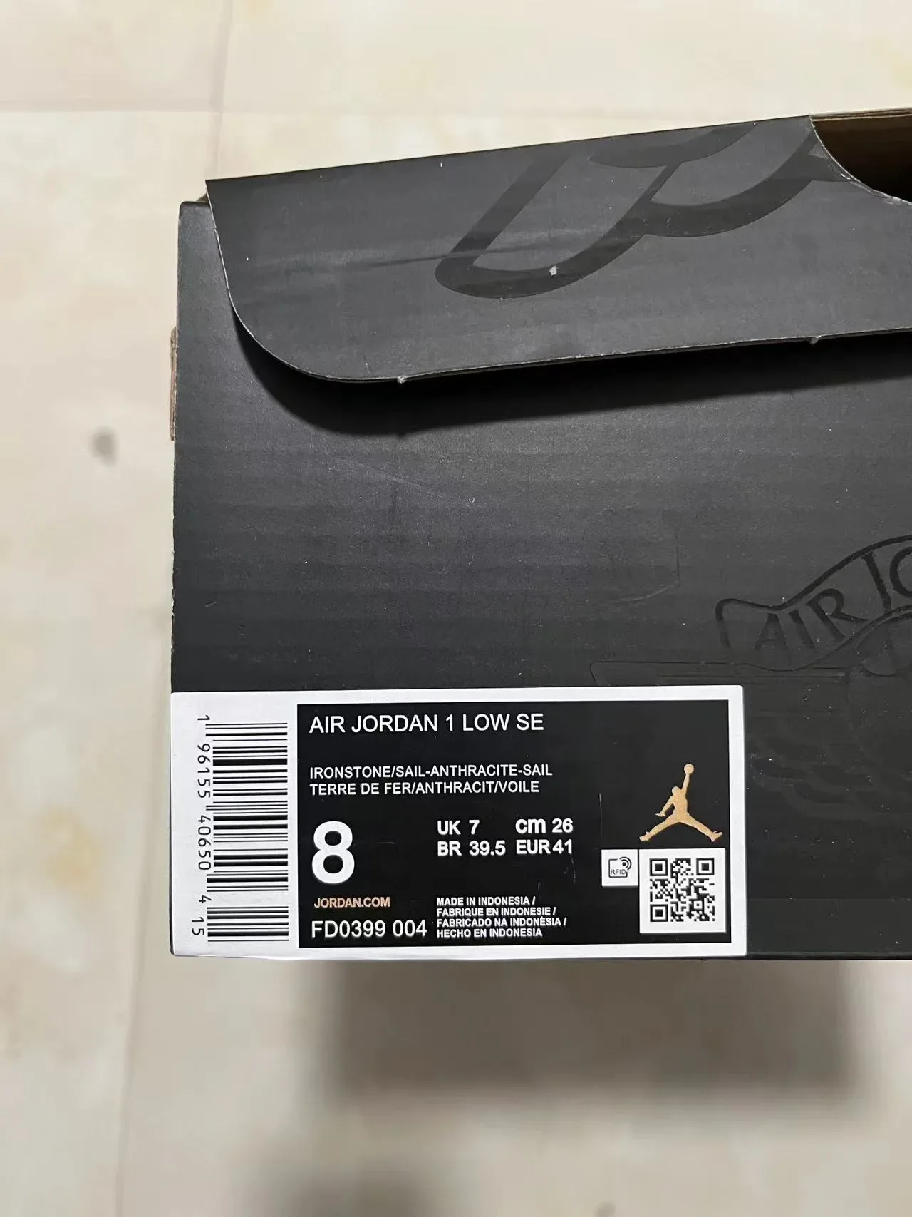 Nike Air Jordan 1 Low Black Gray Gum Lifestyle Sneakers 10