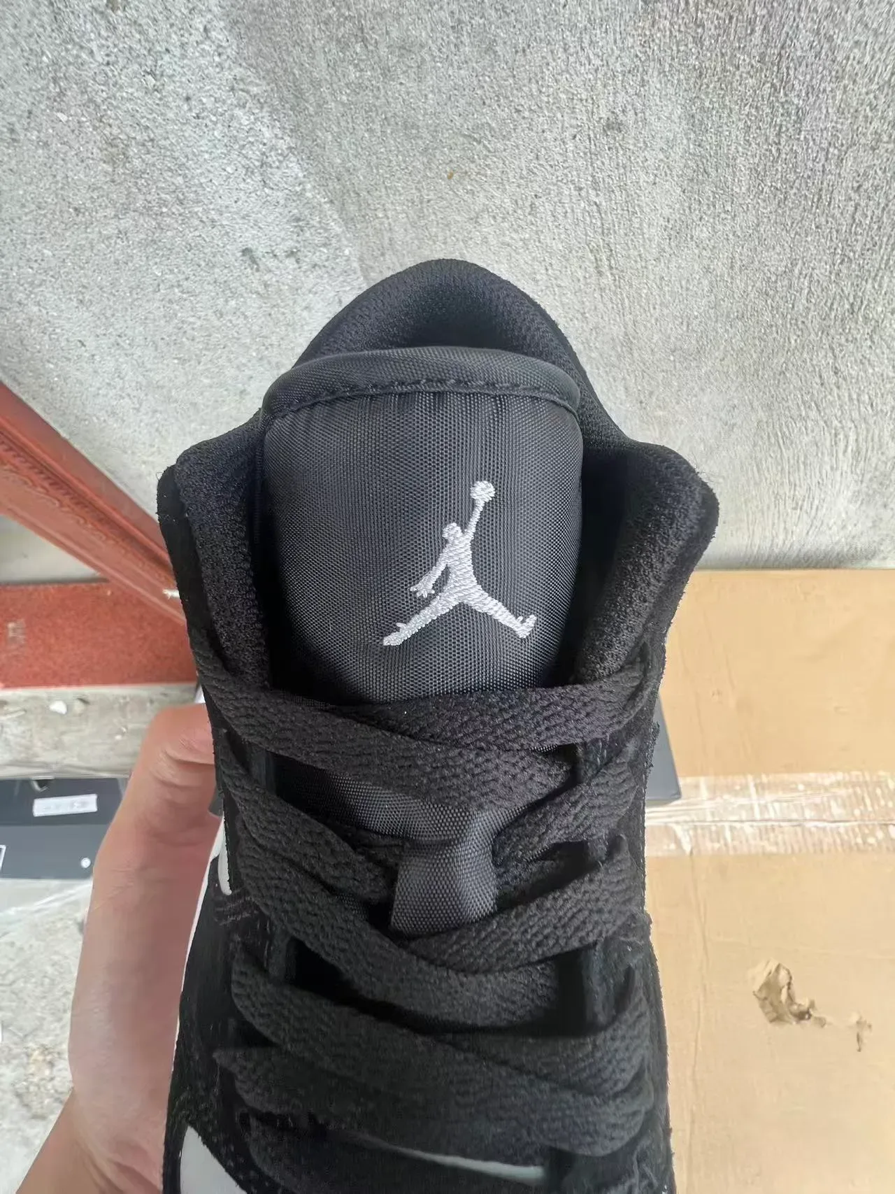Nike Air Jordan 1 Low Black Light Gray White Lifestyle Sneakers 4