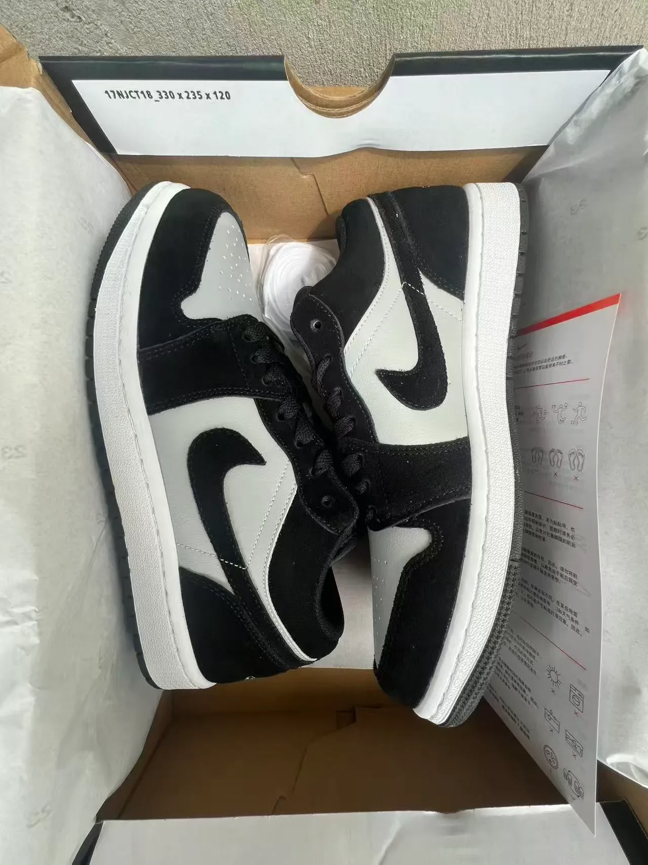 Nike Air Jordan 1 Low Black Light Gray White Lifestyle Sneakers 9