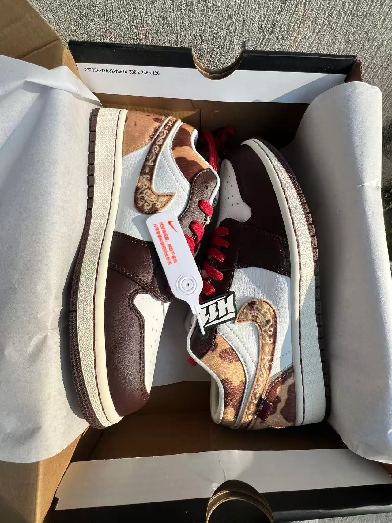 Nike Air Jordan 1 Low Multicolor Patterned Lifestyle Sneakers 9