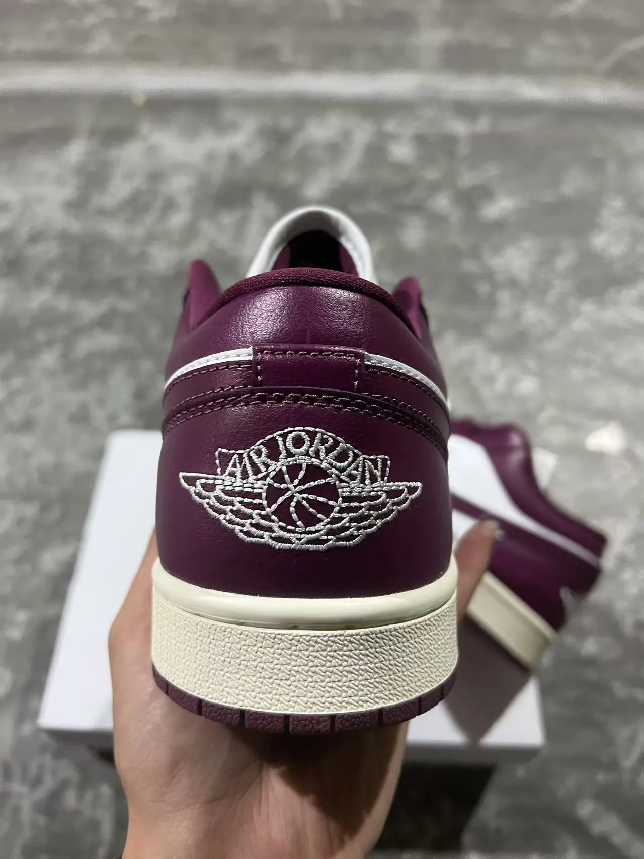 Nike Air Jordan 1 Low Purple and White Lifestyle Sneakers 8