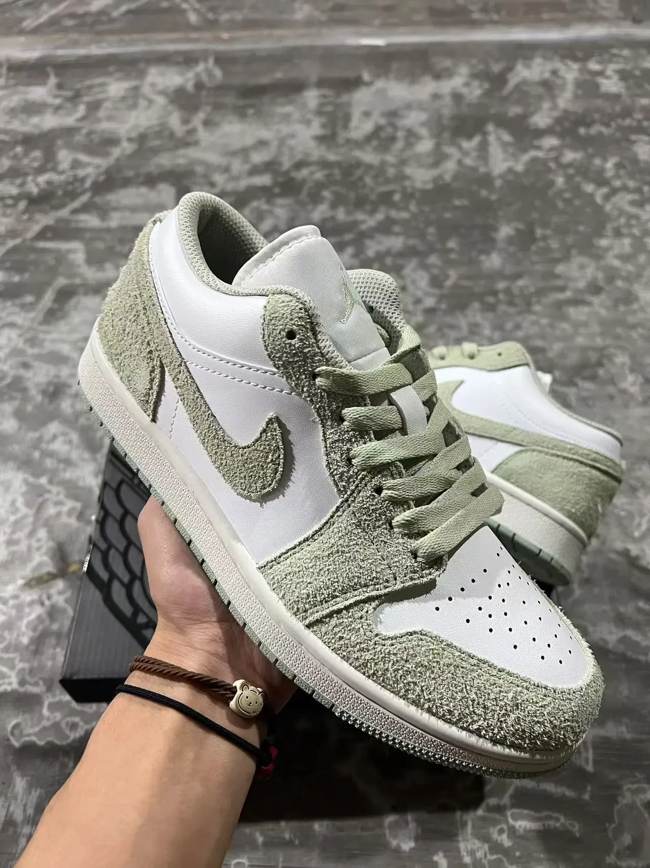 Nike Air Jordan 1 Low Sage Green Lifestyle Sneakers 2