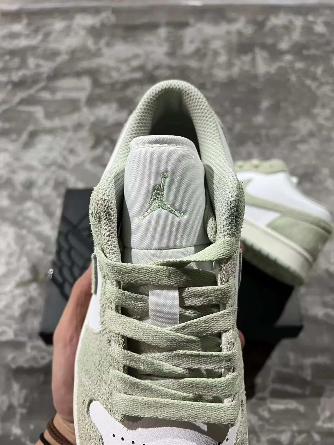 Nike Air Jordan 1 Low Sage Green Lifestyle Sneakers 4