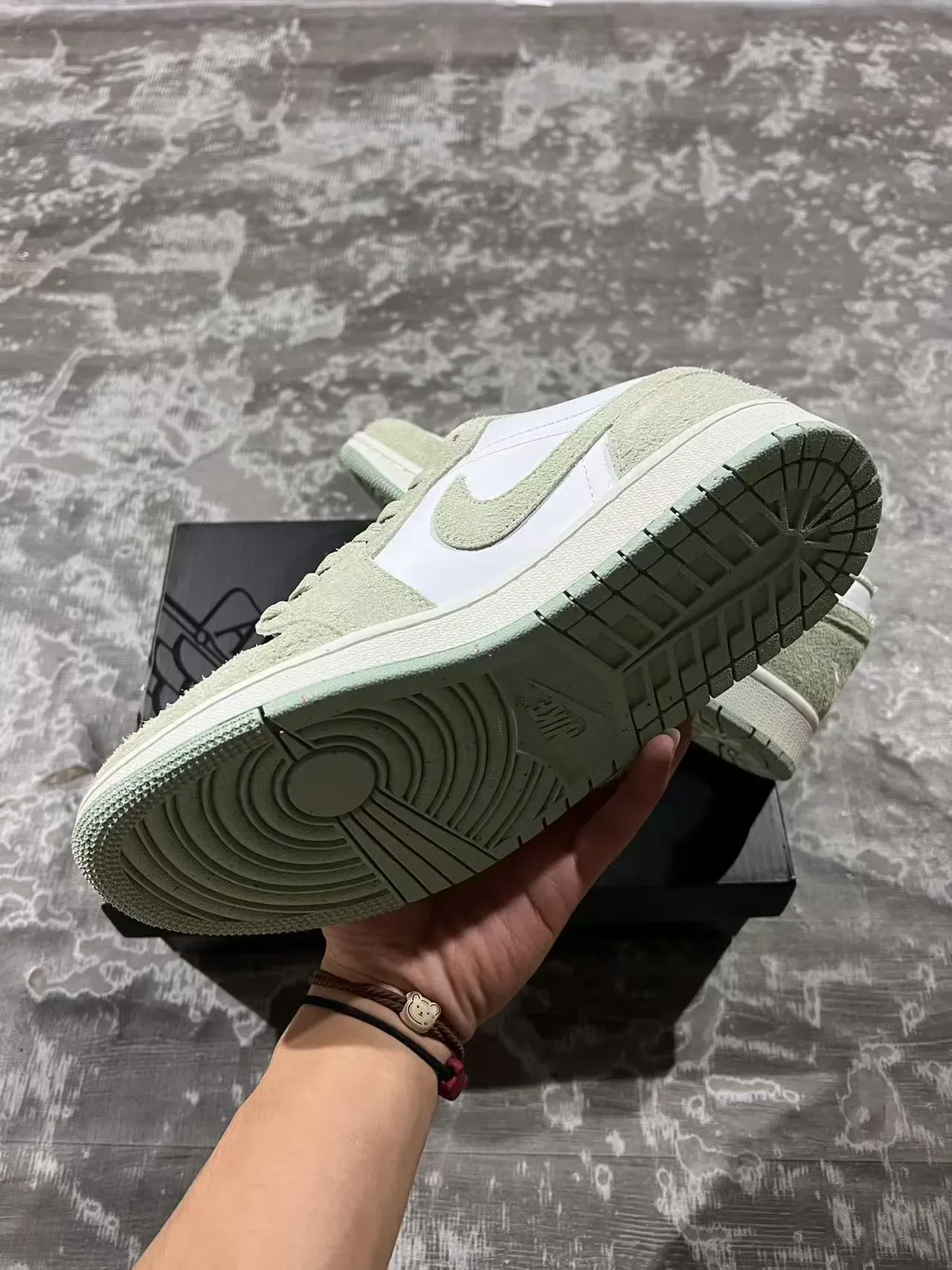 Nike Air Jordan 1 Low Sage Green Lifestyle Sneakers 6