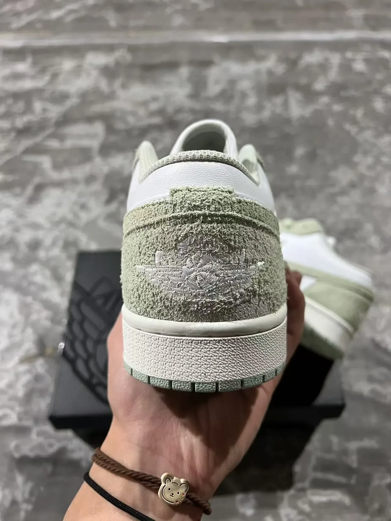 Nike Air Jordan 1 Low Sage Green Lifestyle Sneakers 8