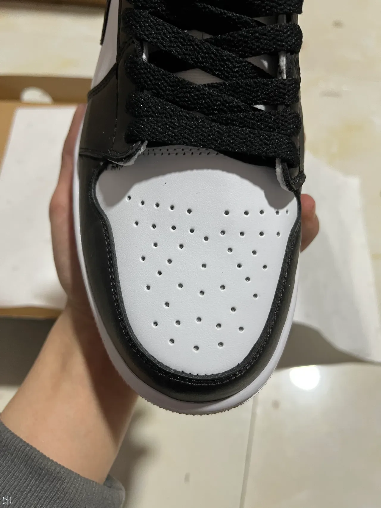 Nike Air Jordan 1 Low White Black Pink Lifestyle Sneakers 3