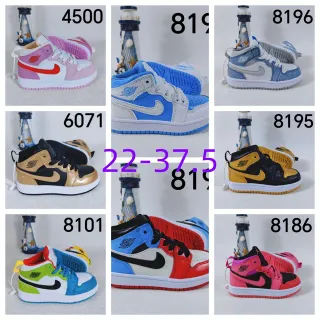 Nike Air Jordan 1 Rosa Branco Vermelho Tênis de Basquete Infantil