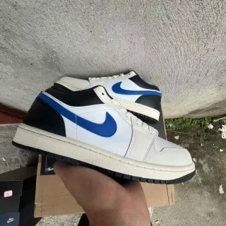 Nike Air Jordan 1 White Black Royal Blue Lifestyle Sneakers