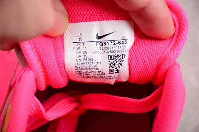 Nike Air Max 1 Bright Pink Embroidered Lifestyle Sneakers 3