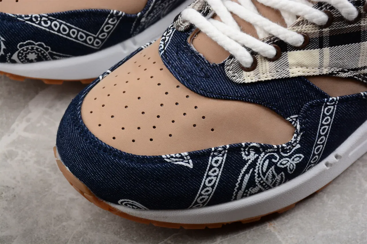 Nike Air Max 1 Denim Bandana Plaid Lifestyle Sneakers 3