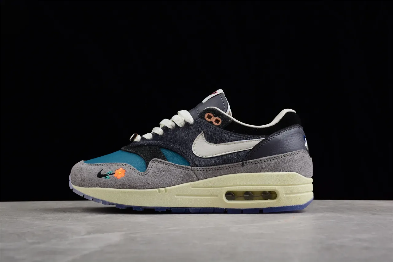 Nike Air Max 1 Multicolor Floral Embroidery Lifestyle Sneakers 1