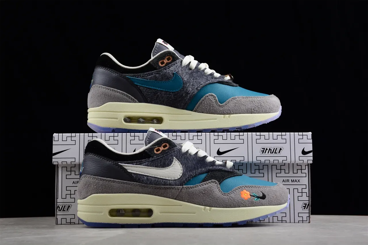 Nike Air Max 1 Multicolor Floral Embroidery Lifestyle Sneakers 16