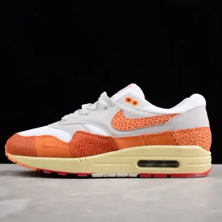 Nike Air Max 1 橙色 打孔 灰白 生活方式运动鞋
