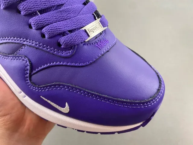 Nike Air Max 1 Purple and White Lifestyle Sneakers 2