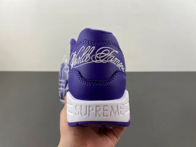 Nike Air Max 1 Purple and White Lifestyle Sneakers 4