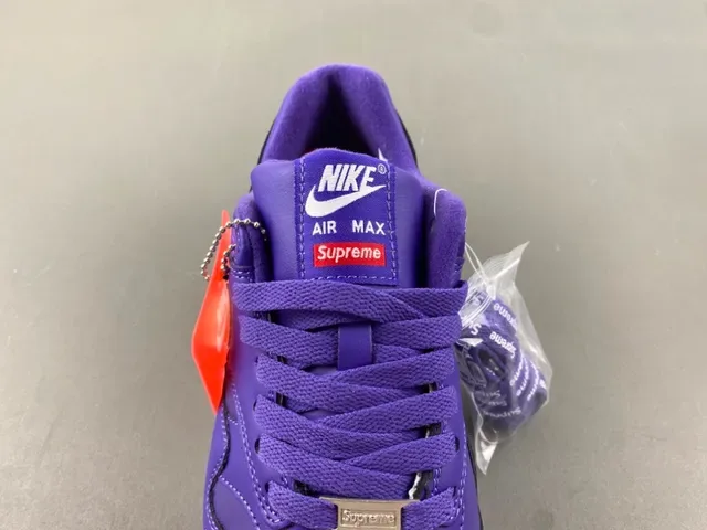 Nike Air Max 1 Purple and White Lifestyle Sneakers 6