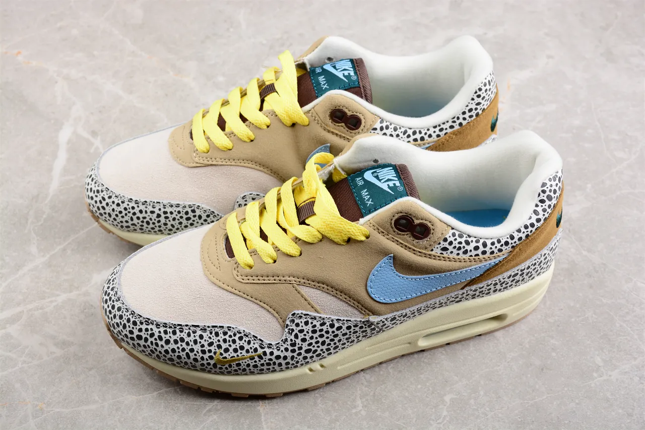 Nike Air Max 1 Safari Speckled Beige Lifestyle Sneakers 7