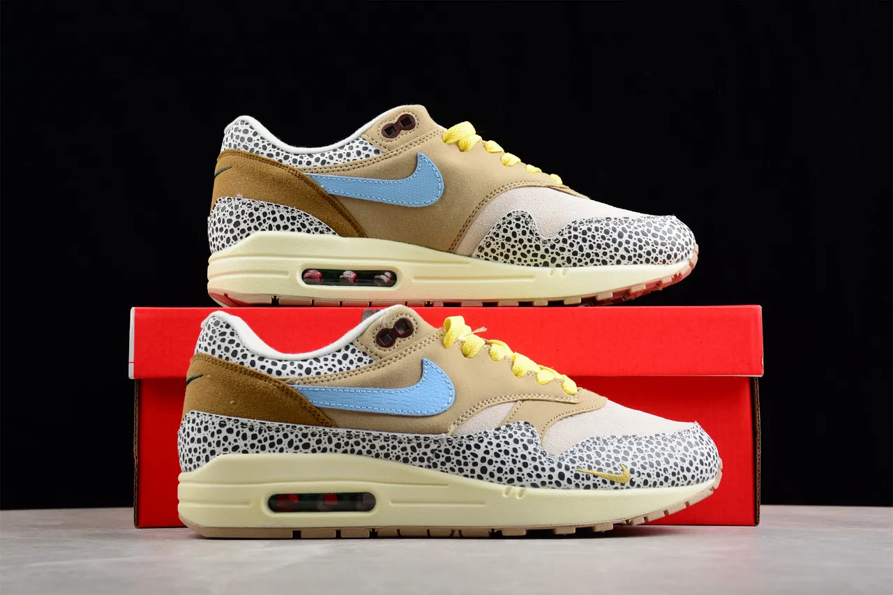 Nike Air Max 1 Safari Speckled Beige Lifestyle Sneakers 16
