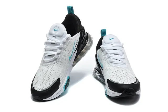 Nike Air Max 270 White and Royal Blue Lifestyle Sneakers 3