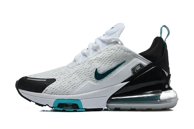 Nike Air Max 270 White and Royal Blue Lifestyle Sneakers 6