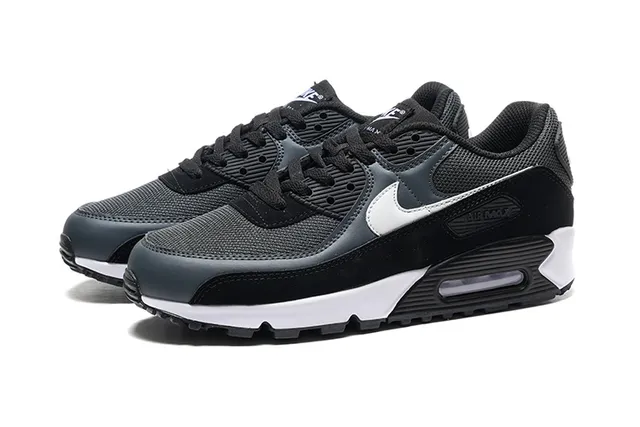 Nike Air Max 90 Black White Lifestyle Sneakers 5